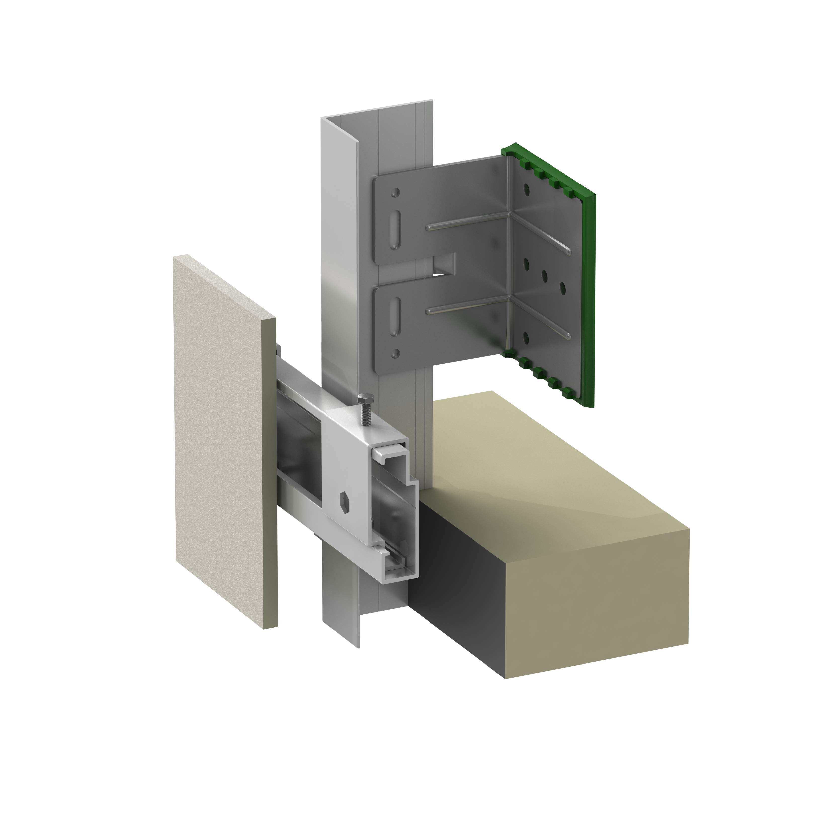 ECO Cladding Sigma Vci.40 System for Swisspearl Fiber Cement Panels