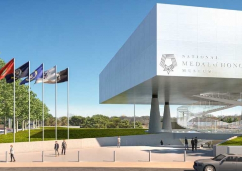 Cladding Corp Ceramic5 Metallic Series for the National Medal of Honor Museum - Arlington, TX